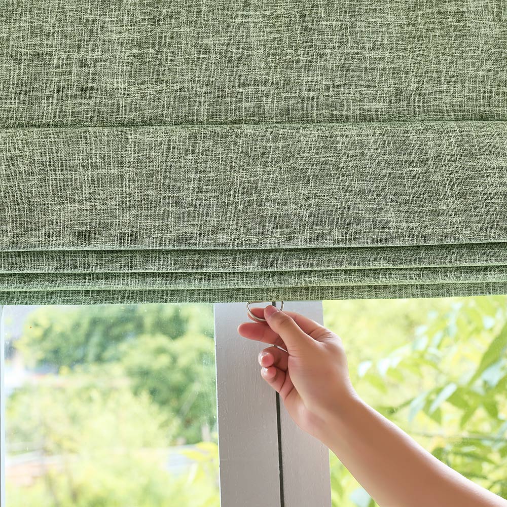 Gabriel Linen Blackout Roman Shade