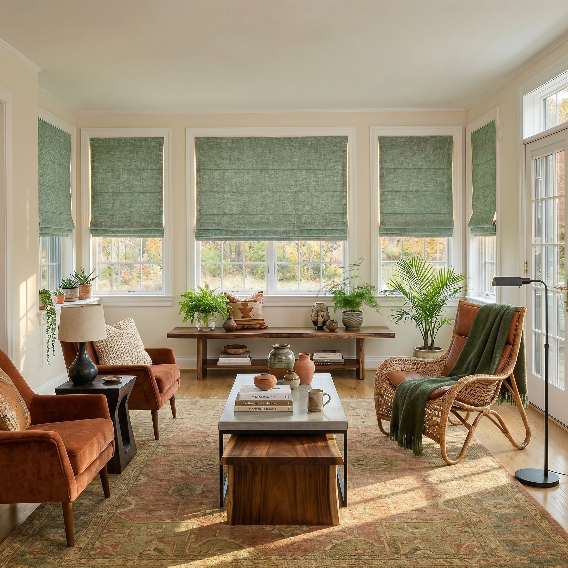Gabriel Linen Blackout Roman Shade
