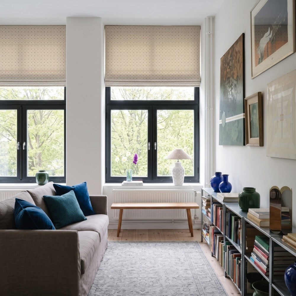 Bloom Bestickte Zweig Römische Rollos