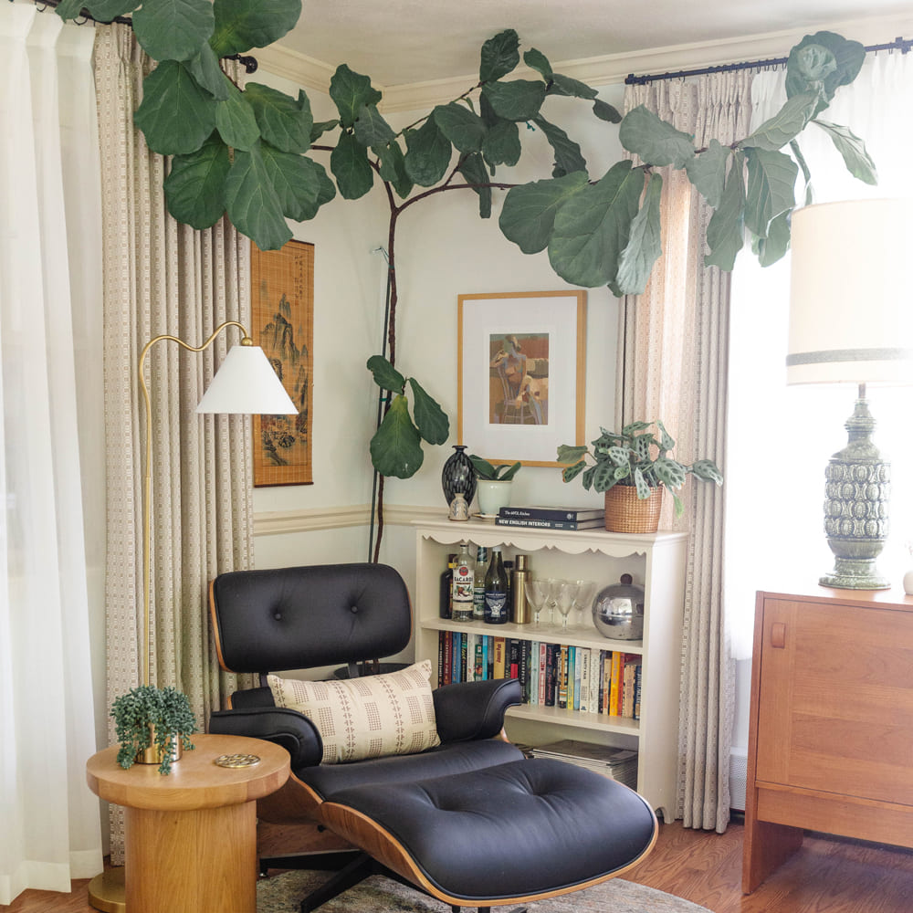 Giada Geometric Woven Pattern Linen Curtains