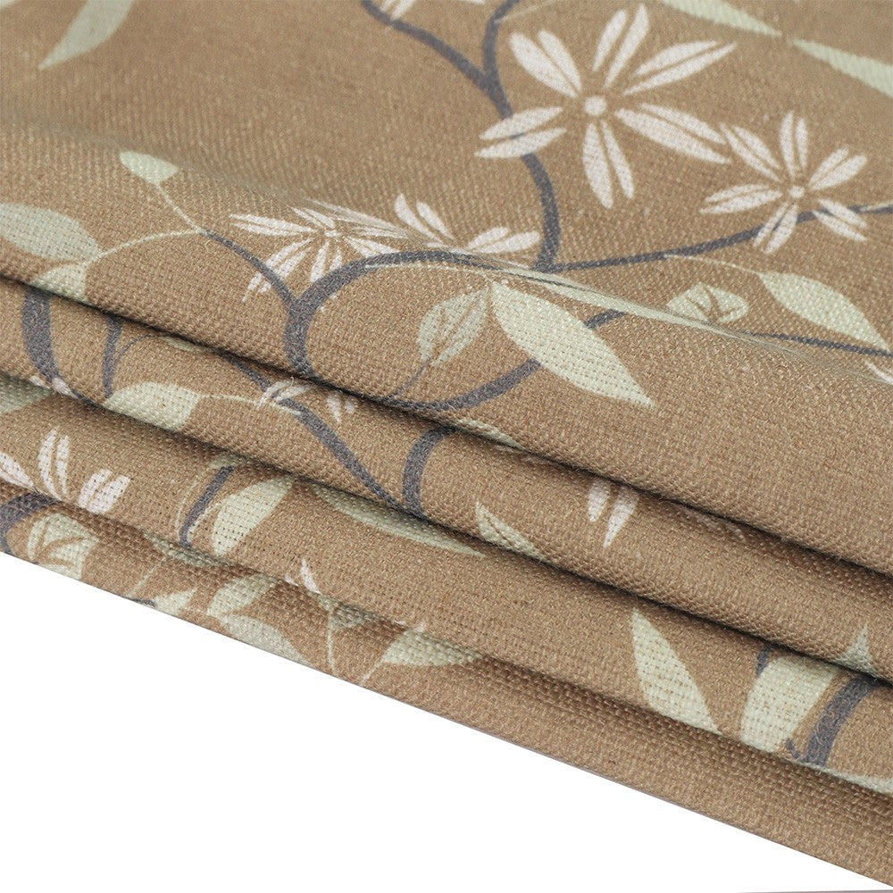 Gina Beige Floral Roman Shade