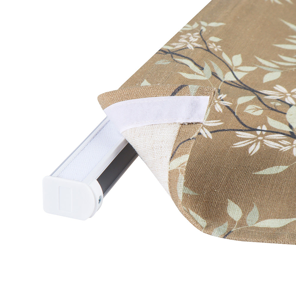 Gina Beige Floral Roman Shade