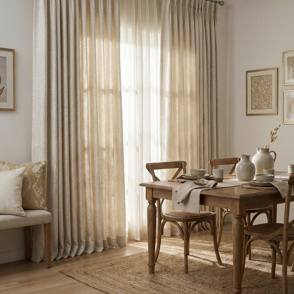 Grace Delicate Diamond Custom Curtains