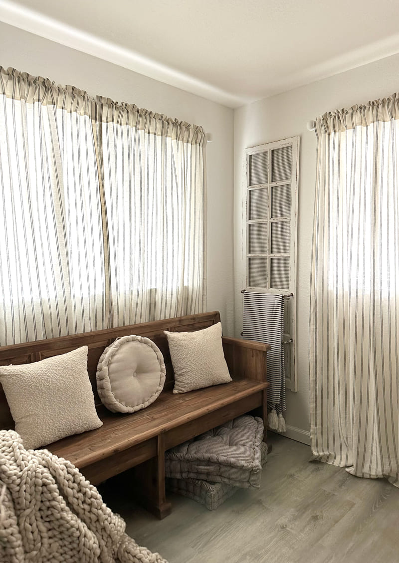 Voss - Classic Striped Curtains Complement Rustic Style!!