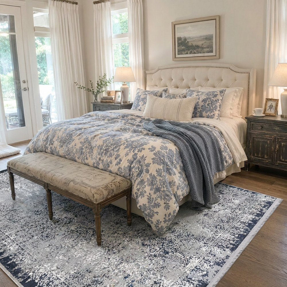 Hayes Faded Vintage Medallion Area Rug