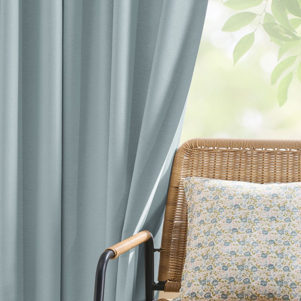 Hearty Pinstripe Textured 100% Blackout Curtains