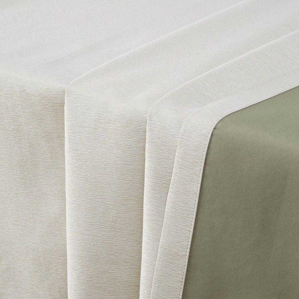 Hearty Pinstripe Textured 100% Blackout Curtains