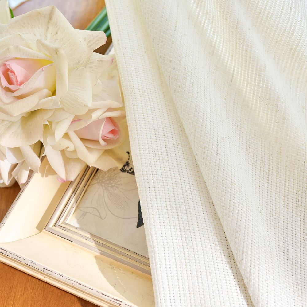 Helmi Loosely Woven Neutral Sheer Curtains
