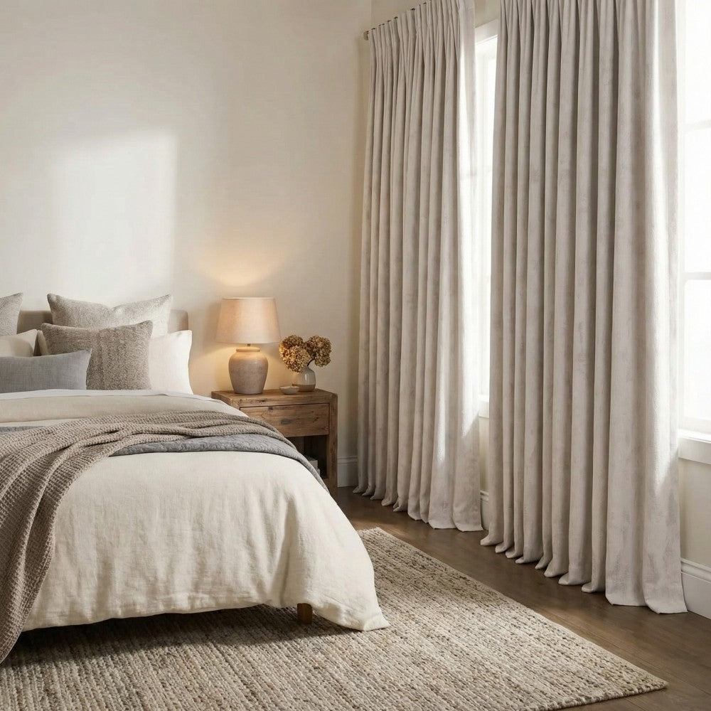 Iris Chenille-like Subtle Damask Curtains