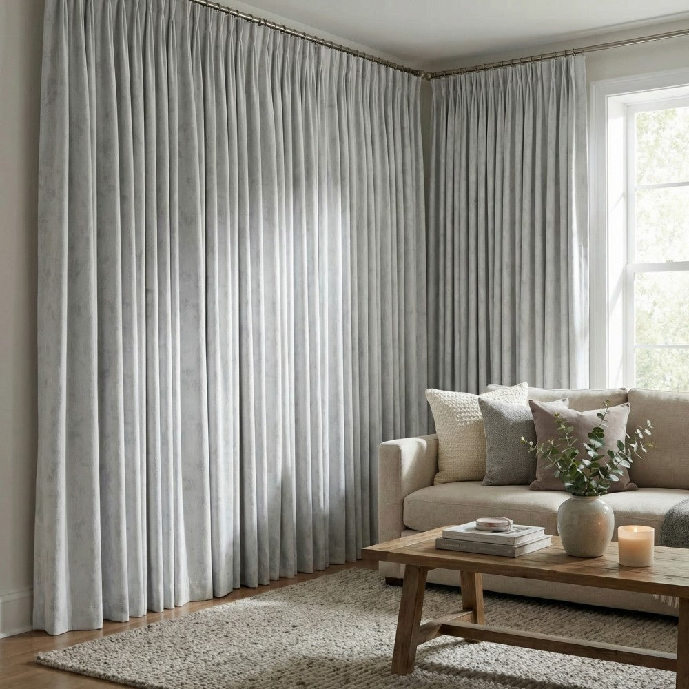 Iris Chenille-like Subtle Damask Curtains