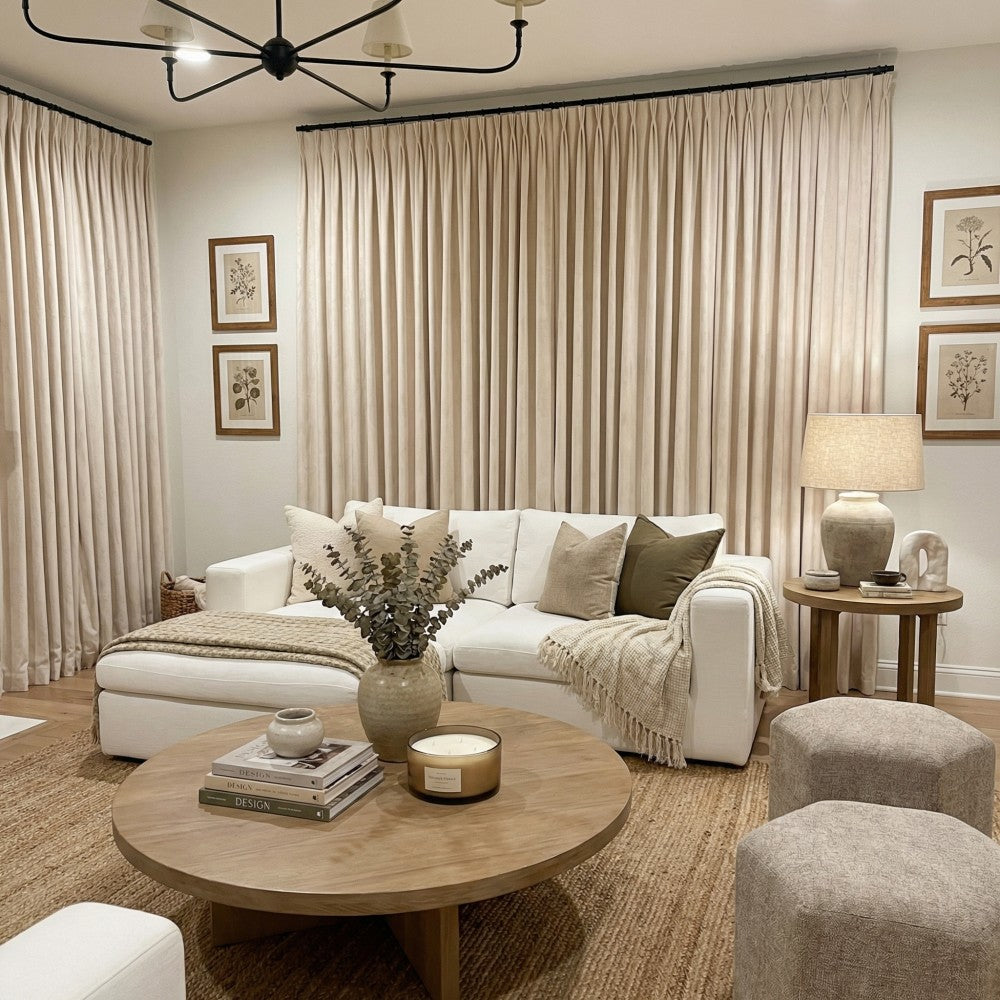 Iris Chenille-like Subtle Damask Curtains