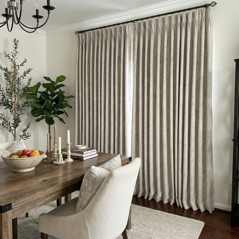 Iris Chenille-like Subtle Damask Curtains