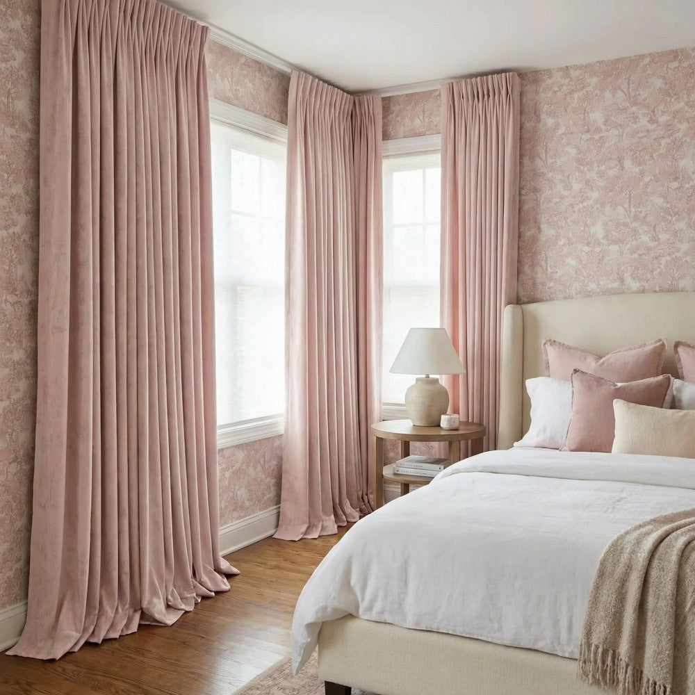 Iris Chenille-like Subtle Damask Curtains