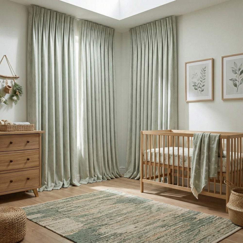 Iris Chenille-like Subtle Damask Curtains