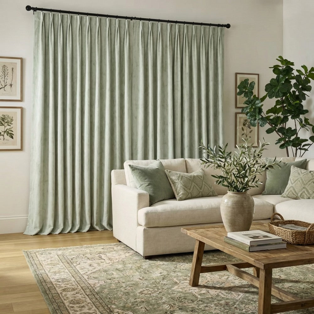 Iris Chenille-like Subtle Damask Curtains