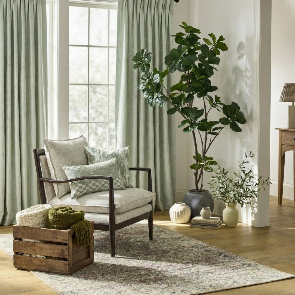 Iris Chenille-like Subtle Damask Curtains