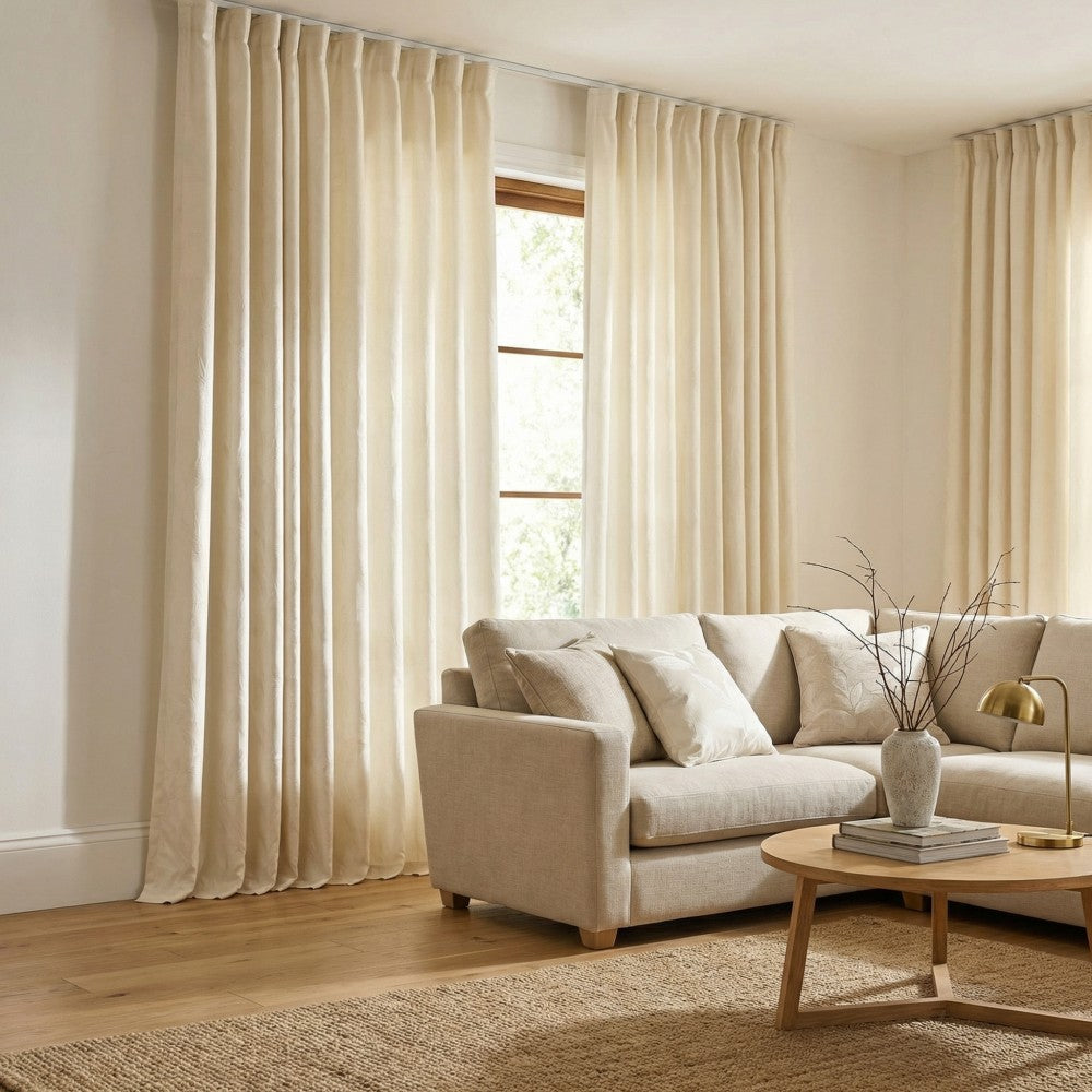 Ivy Vine Leaf Cotton Sheer Curtains