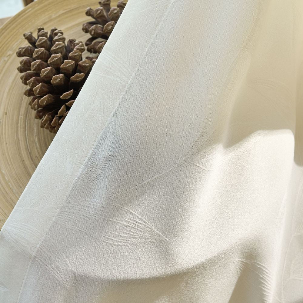 Ivy Vine Leaf Cotton Sheer Curtains