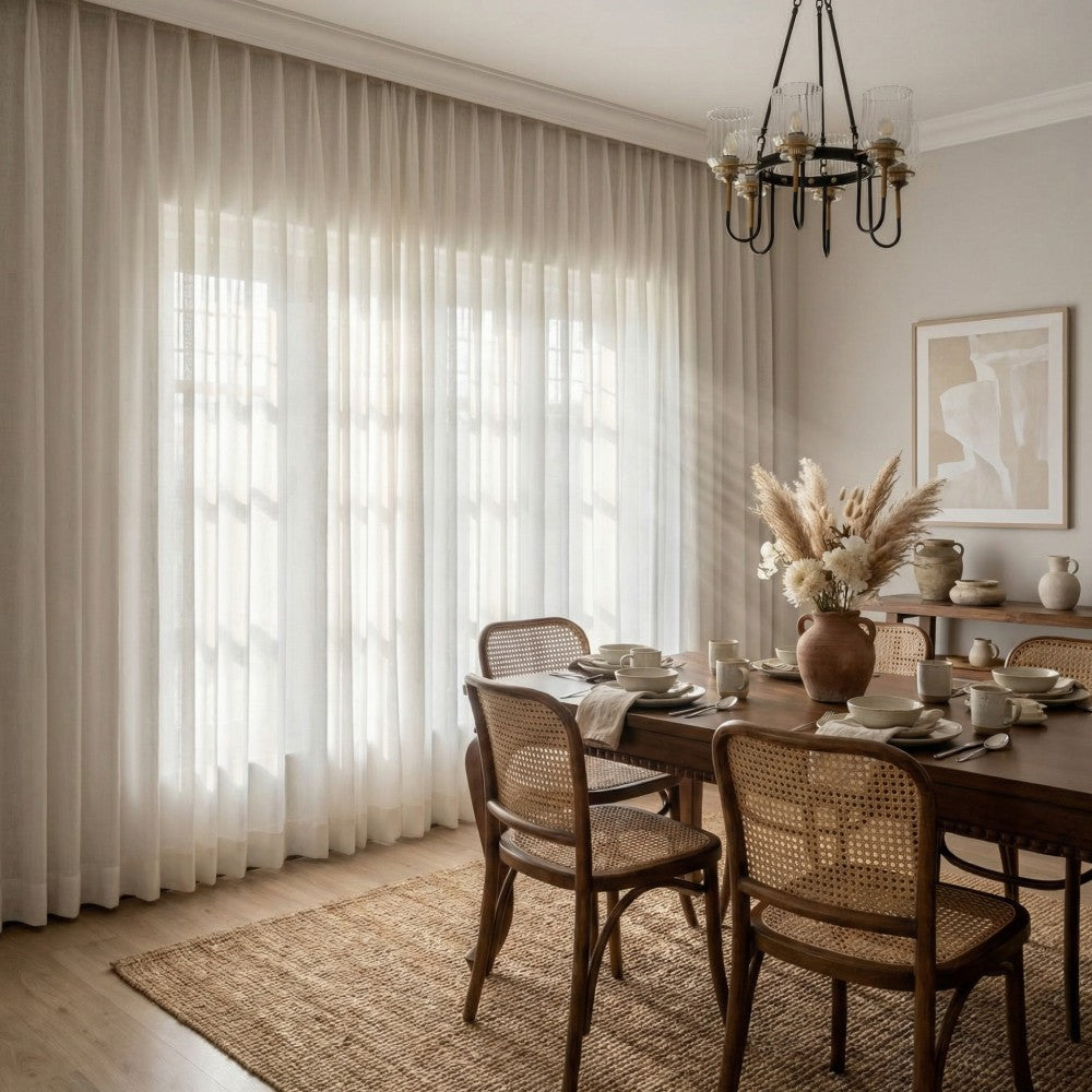 Joy Silky Phantom Sheer Curtains