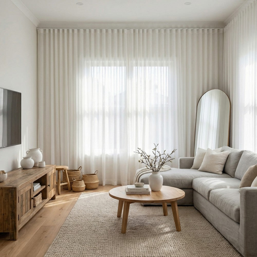 Joy Silky Phantom Sheer Curtains