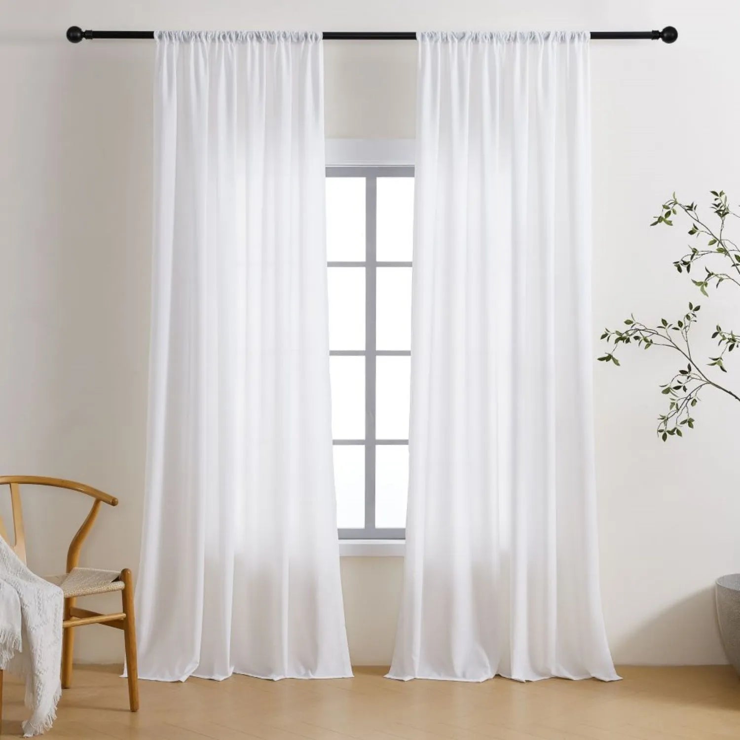Joy Silky Phantom Sheer Curtains