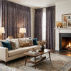 Jules Dark Purple Damask Curtains