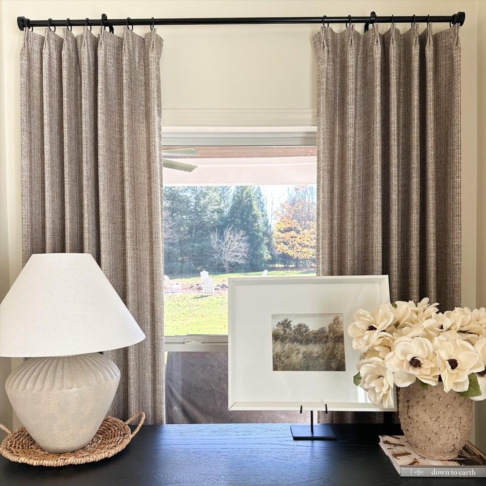 Juno Wood Grain Rough Textured Curtains