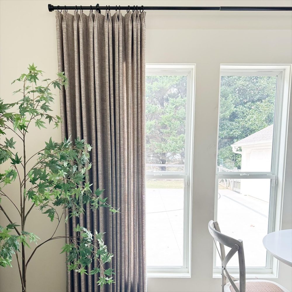 Juno Wood Grain Rough Textured Curtains