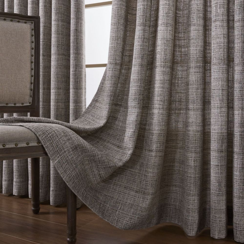 Juno Wood Grain Rough Textured Curtains