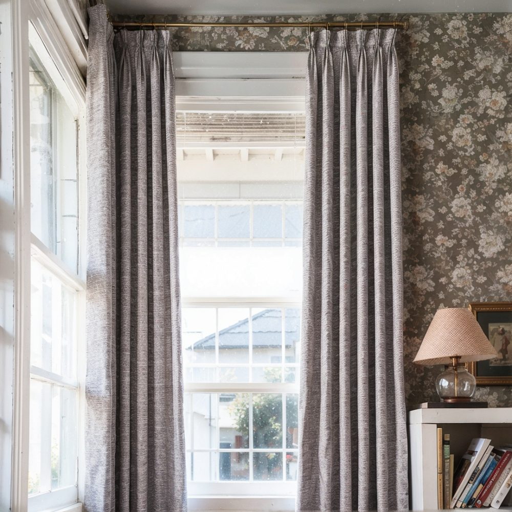 Juno Wood Grain Rough Textured Curtains
