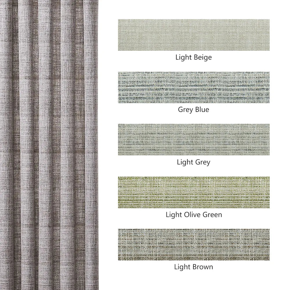 Juno Wood Grain Rough Textured Curtains