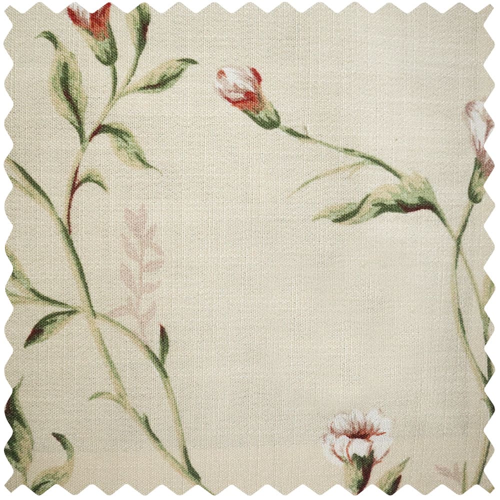 Jussi Pastoral Style Sage Floral Curtains