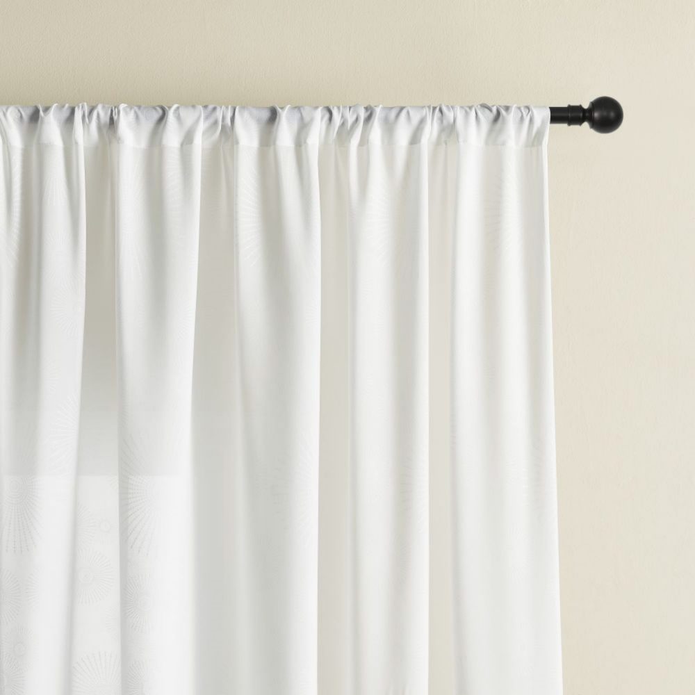 Keira Embossed Fireworks Sheer Curtains