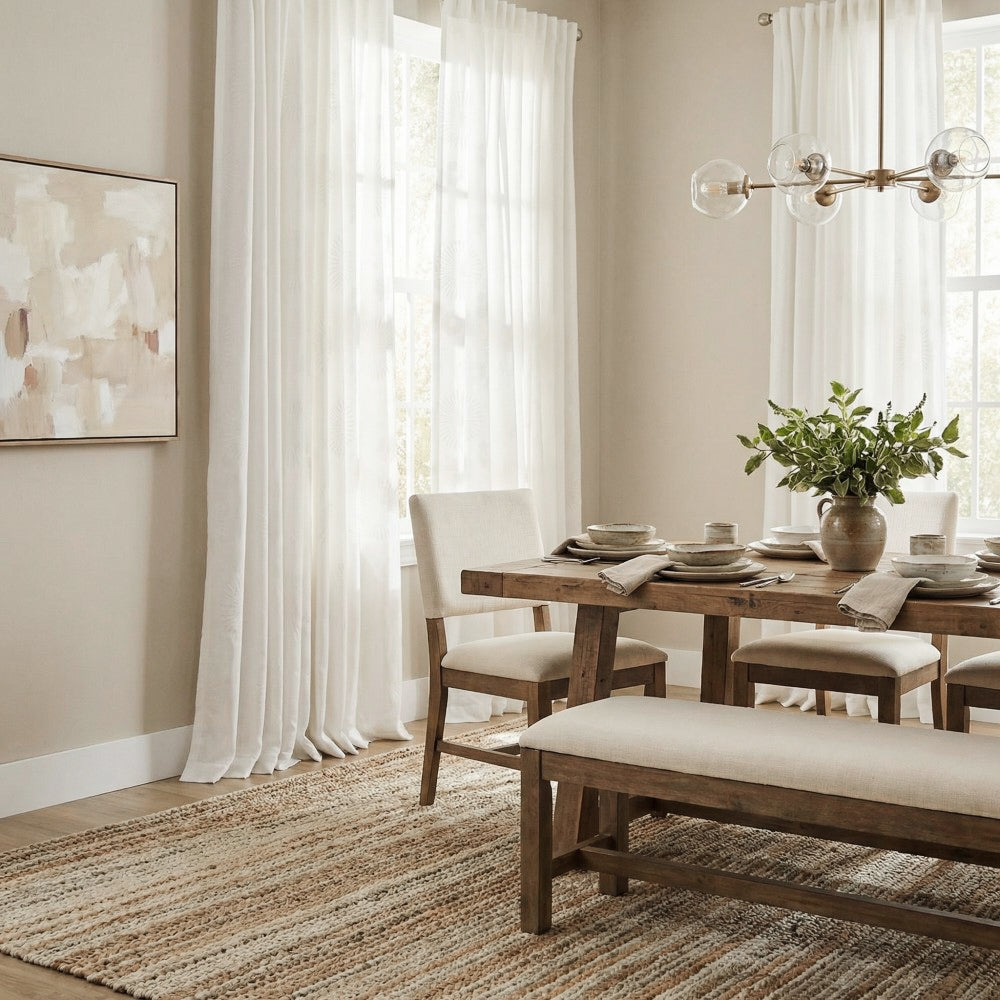 Keira Embossed Fireworks Sheer Curtains