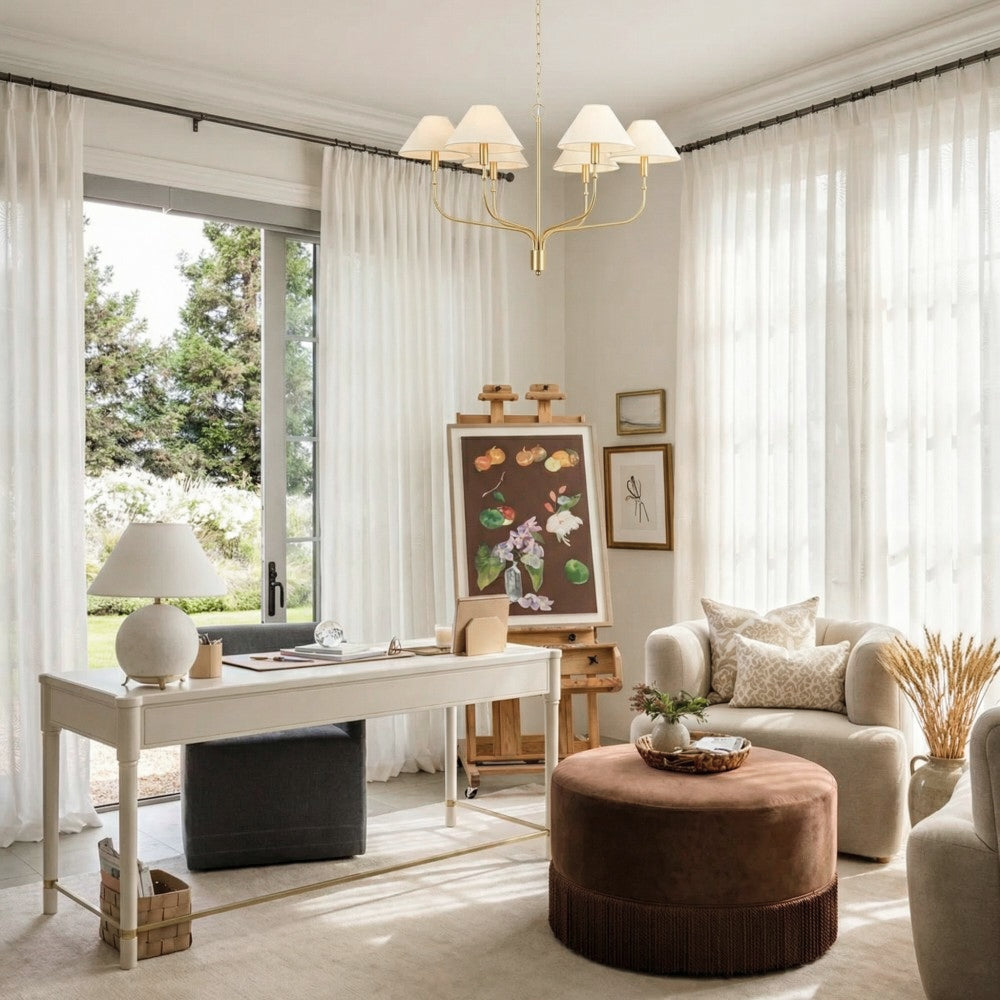 Keira Embossed Fireworks Sheer Curtains