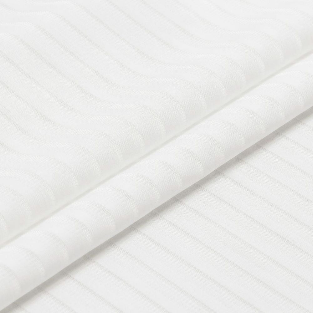 Kerry Striped White Sheer Curtains