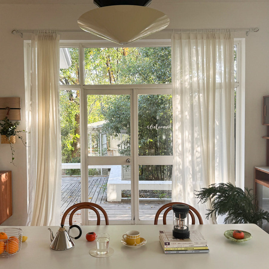 Kodi Light Filtering Linen Sheer Curtains