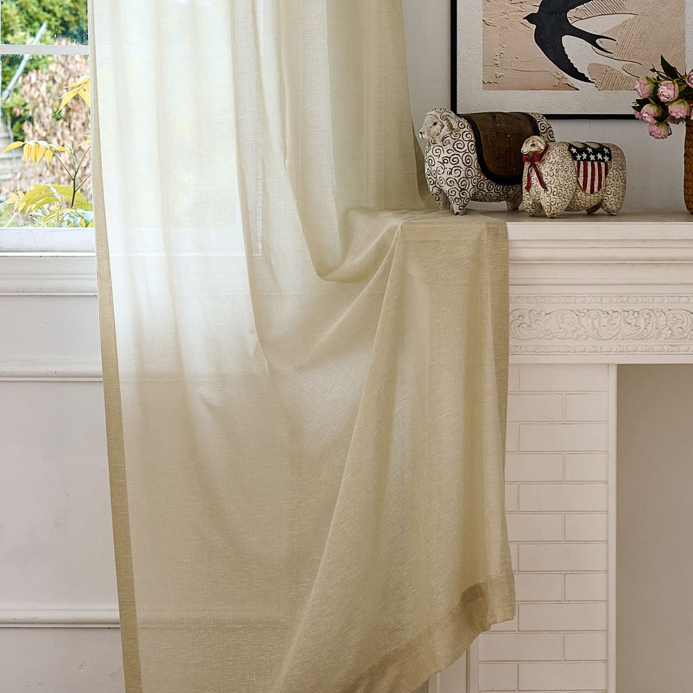 Kodi Light Filtering Linen Sheer Curtains