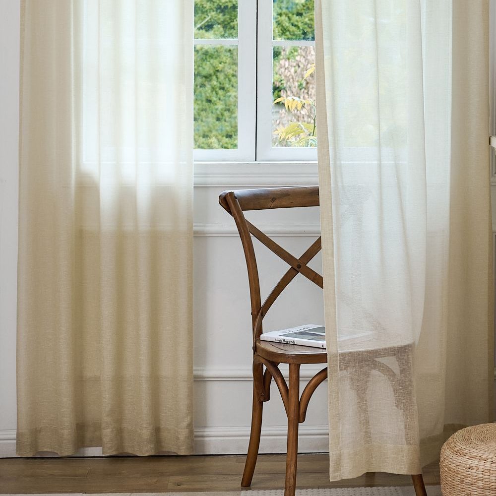 Kodi Light Filtering Linen Sheer Curtains