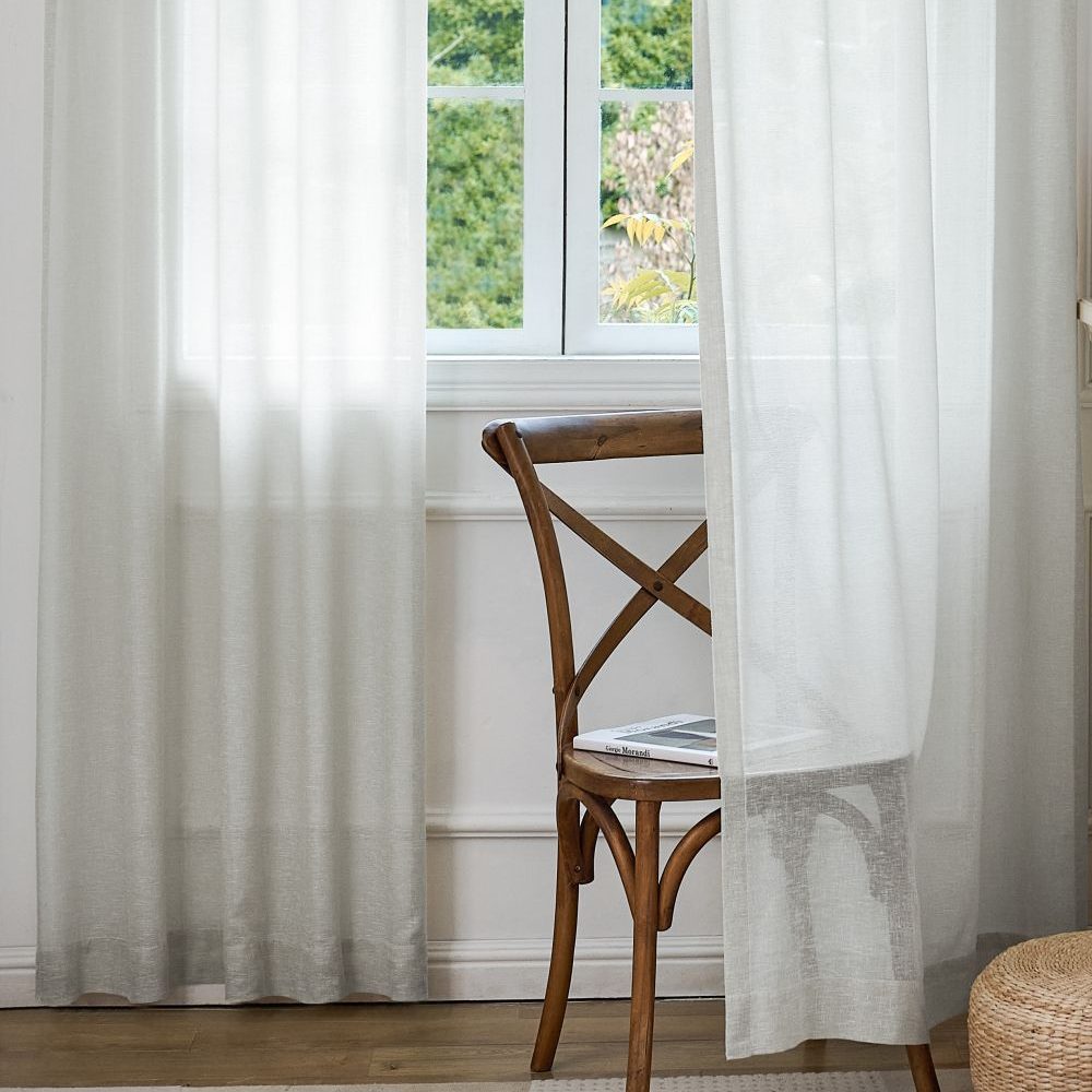 Kodi Light Filtering Linen Sheer Curtains