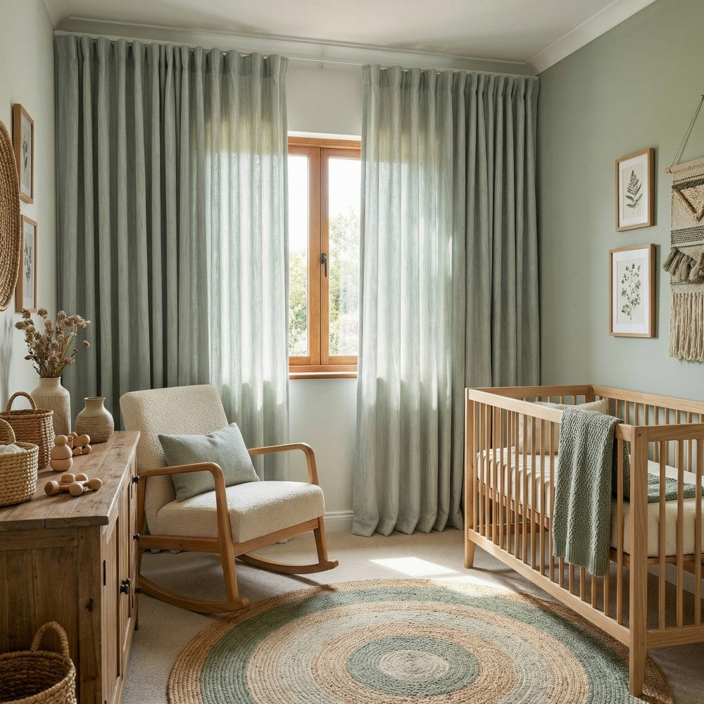 Lacey Cashmere-Like Wood Grain Textured Curtains