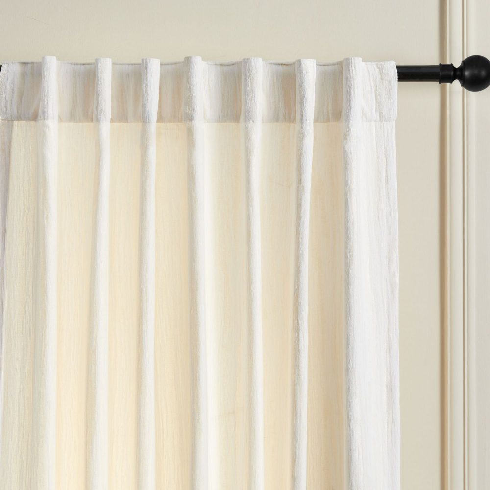 Lacey Cashmere-Like Wood Grain Textured Curtains