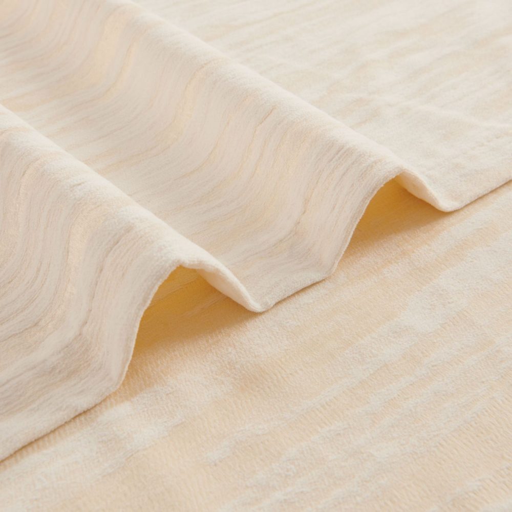 Lacey Cashmere-Like Wood Grain Textured Curtains