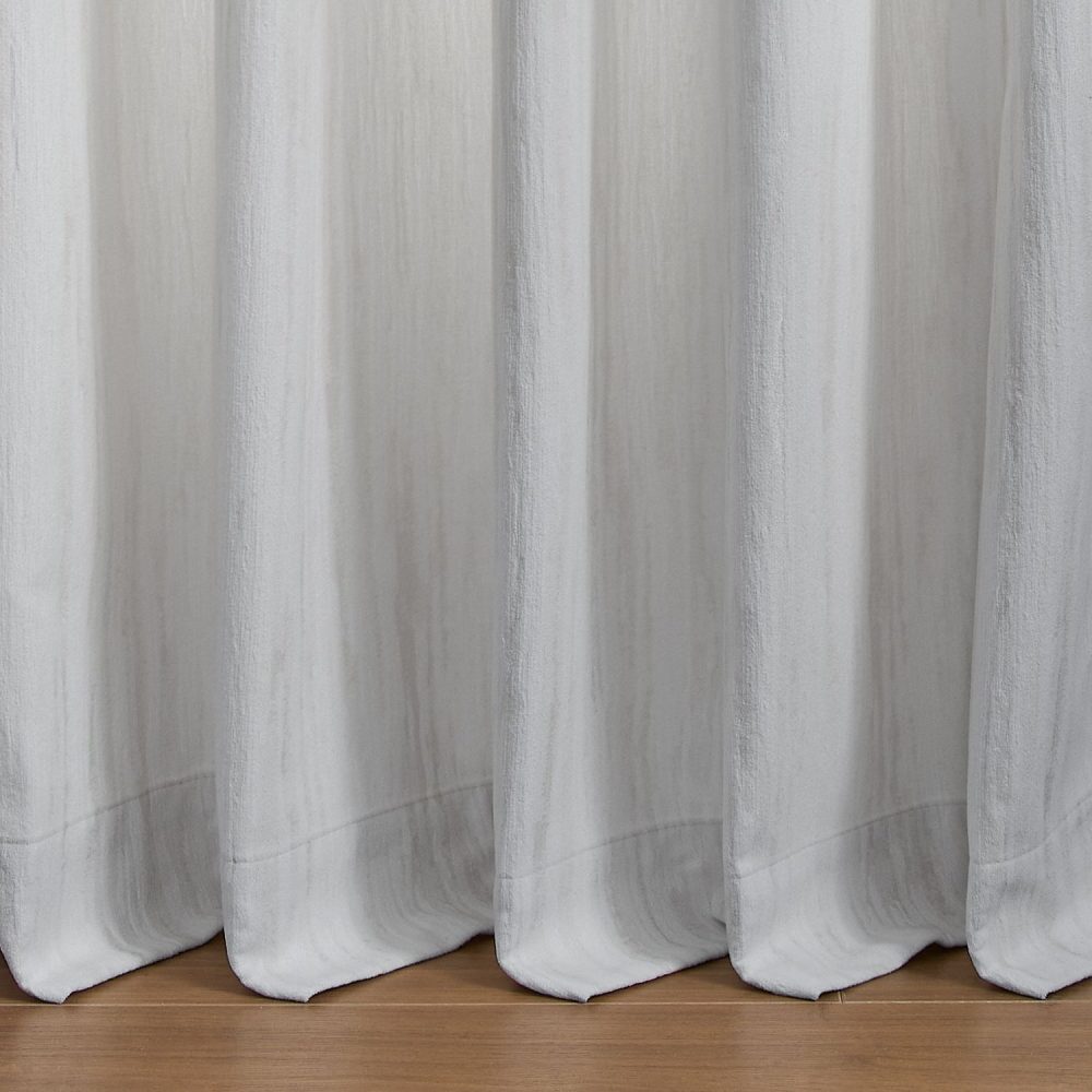 Lacey Cashmere-Like Wood Grain Textured Curtains