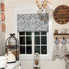Lanka Blue Floral Roman Shade