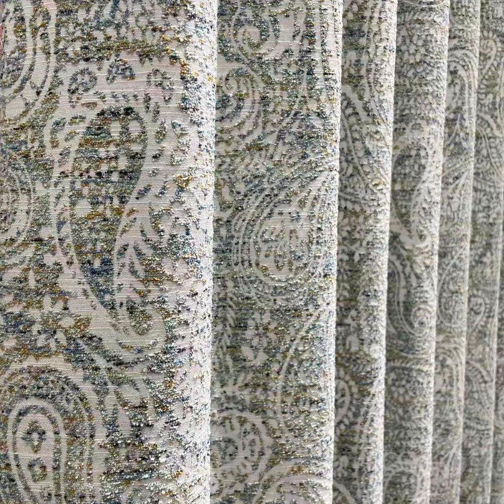 Laura Paisley Pattern Jacquard Curtains