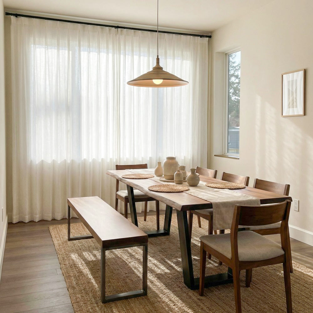 Leah Cotton Texture White Sheer Curtains