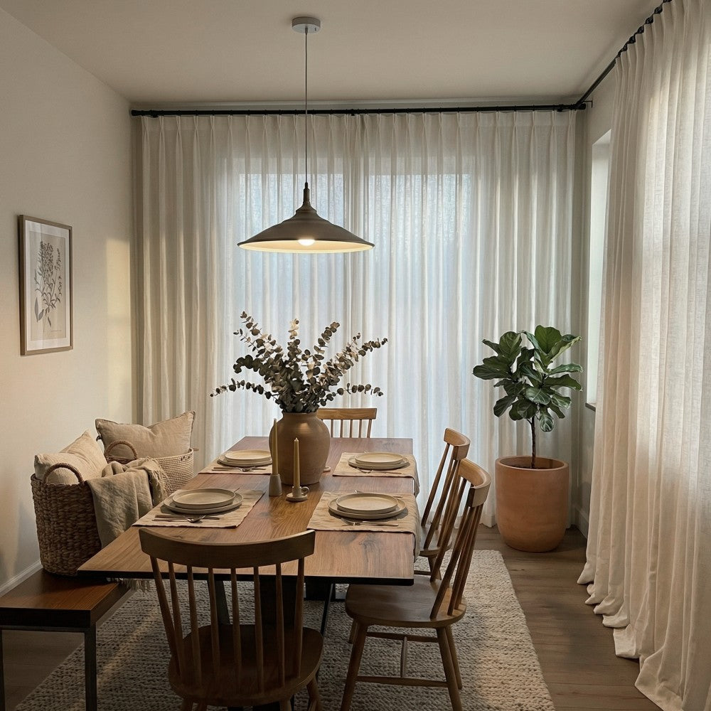 Leah Cotton Texture White Sheer Curtains