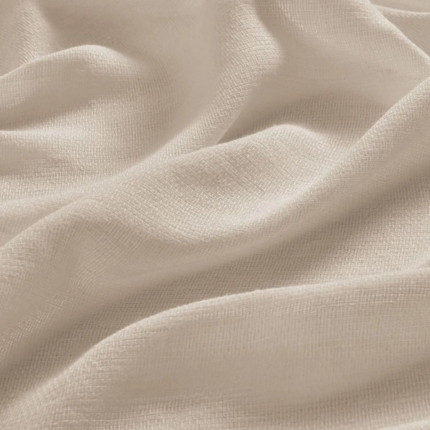 Leah Cotton Texture White Sheer Curtains