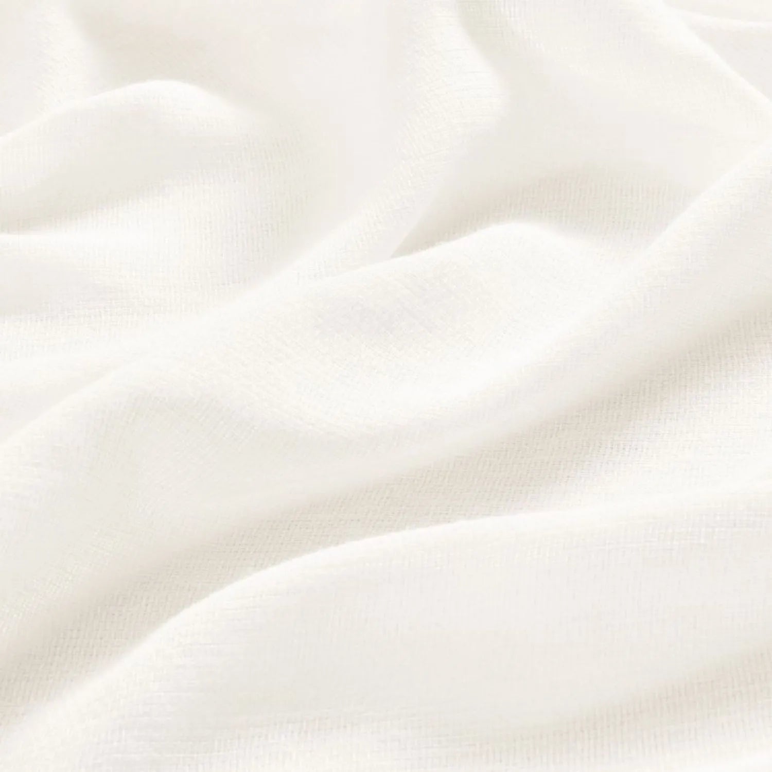 Leah Cotton Texture White Sheer Curtains